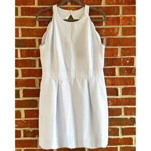Lauren James Seersucker Strapless Fit & Flare Dress Size XL